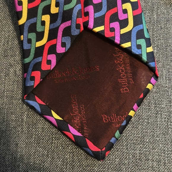 Colorful Silk Tie by Bullock & Jones - Picture 3 of 4